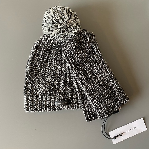 Rebecca Minkoff Accessories - Rebecca Minkoff pom beanie & arm warmer set